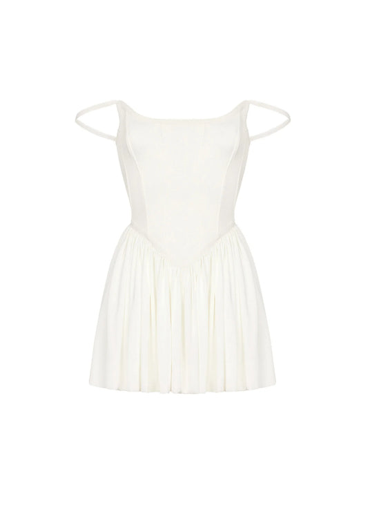 Perfect Corset Dress with Silk Skirt