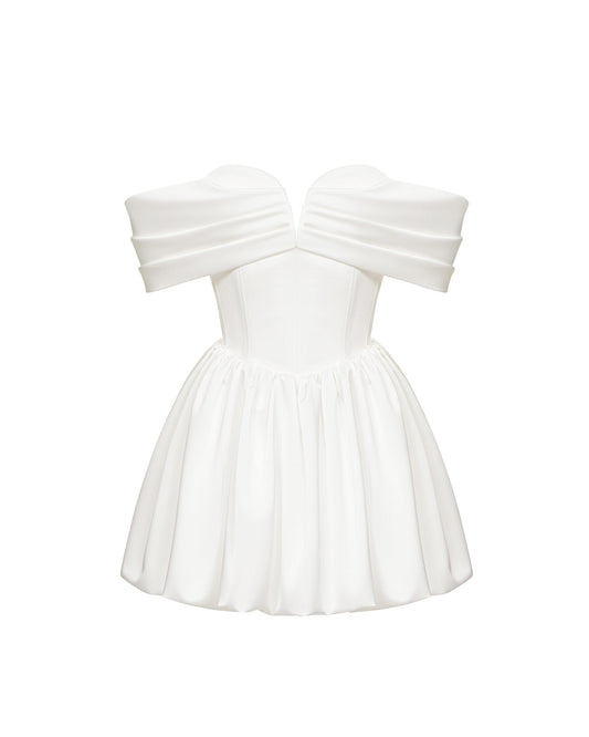 Stunning Corset Dress with Draped Detailing