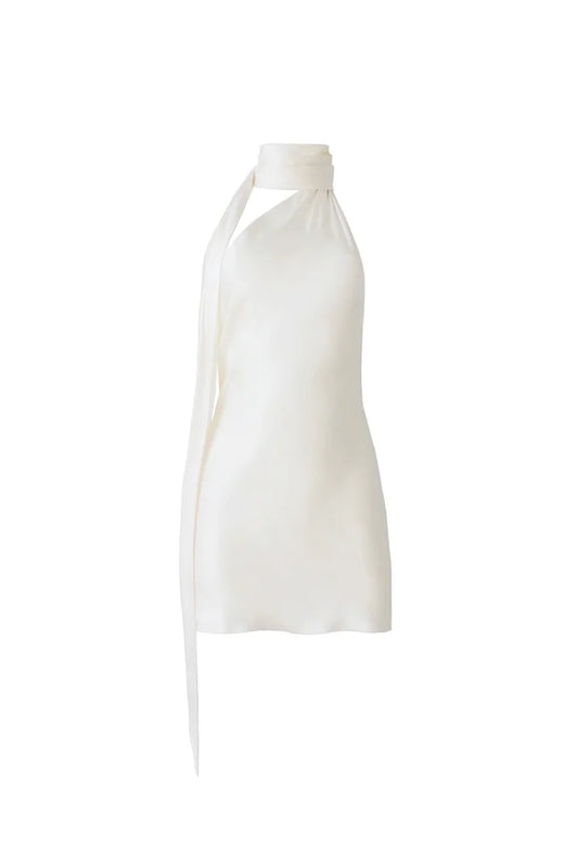 Show-Stopping Gown with Scarf Train